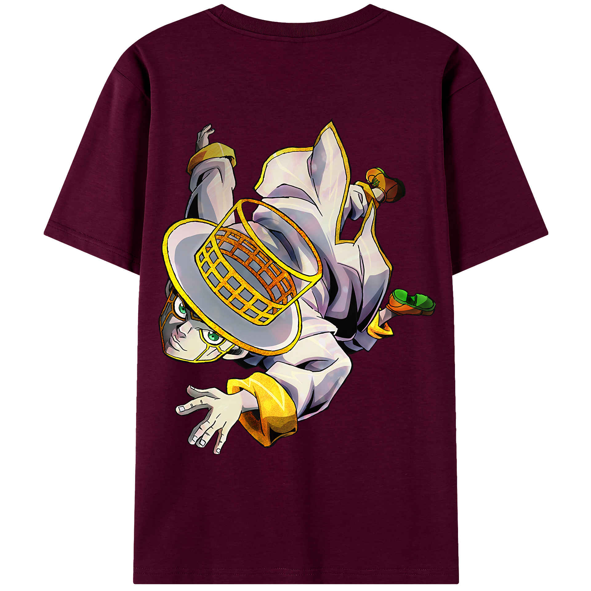 （画像用） ジョジョの奇妙な冒険 岸辺 露伴（きしべ ろはん） JoJo's Bizarre Adventure Rohan Kishibe レディース半袖Tシャツ(バックプリント)